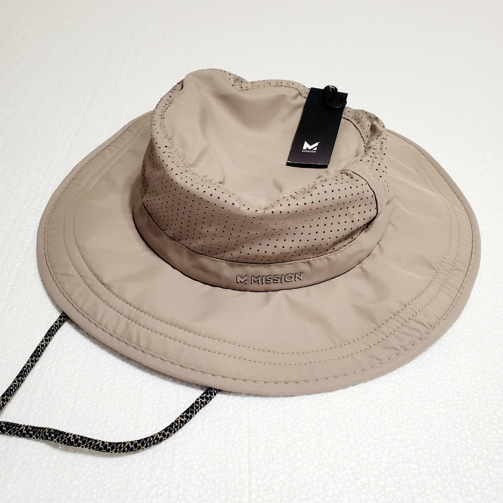 Mission Booney Khaki Hat New With Tag.